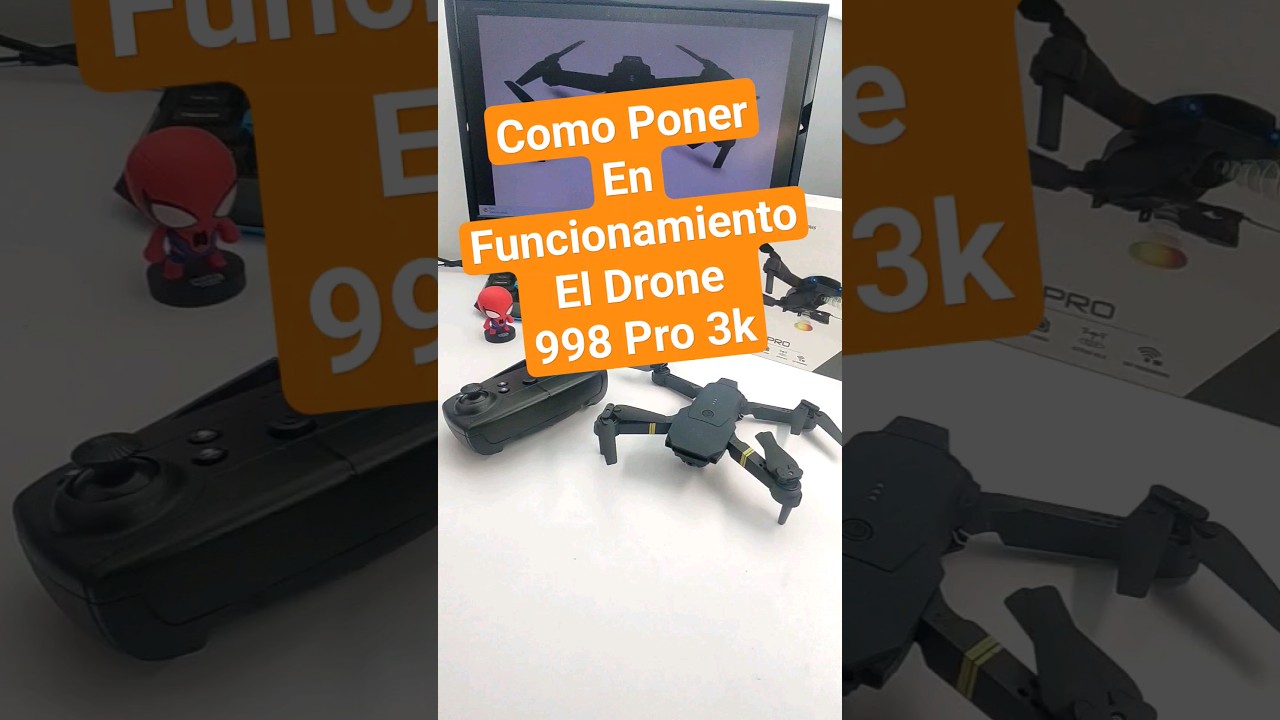Drone 998 pro 4K como poner en funcionamiento calibraci&oacute;n de control remoto arrancar Motores