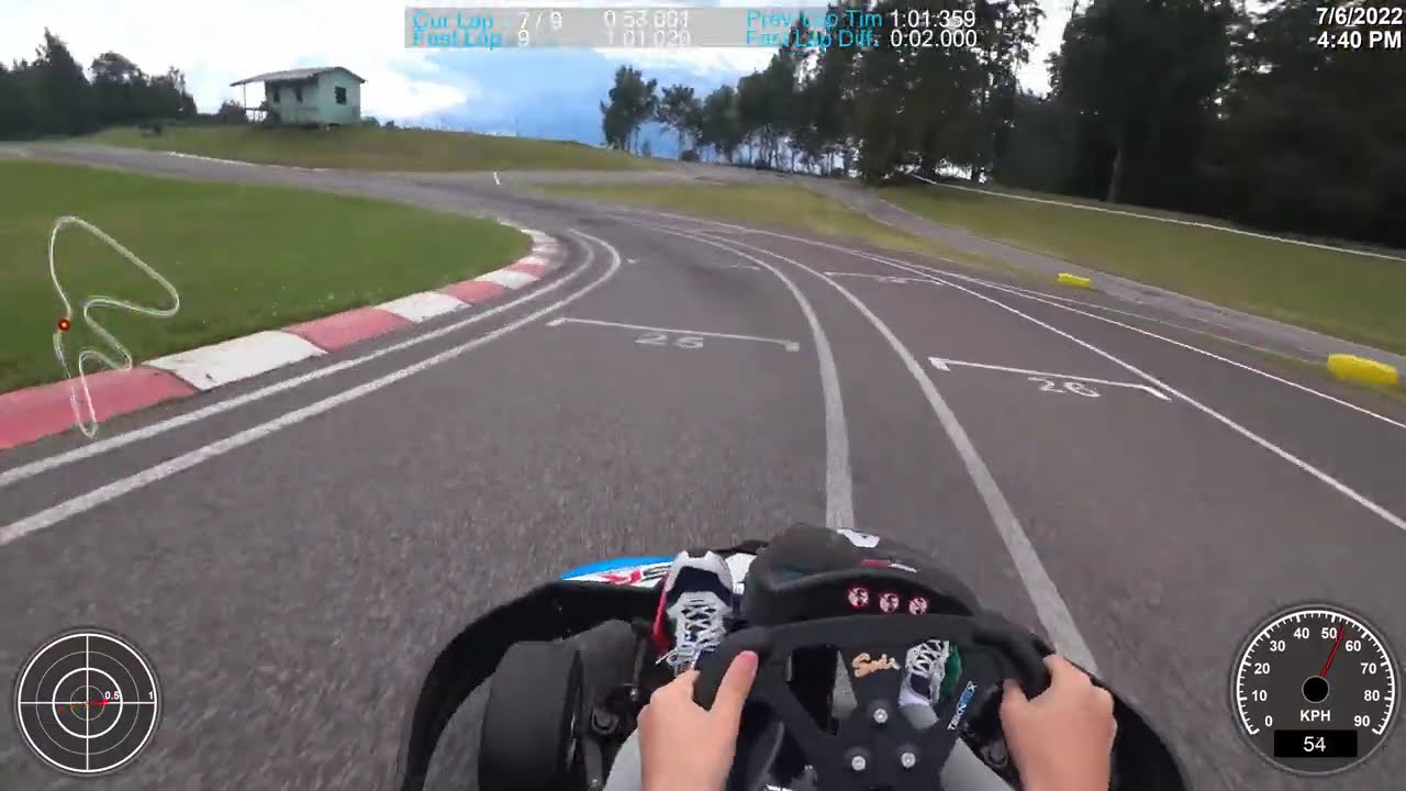 On-board hot lap around Aravete