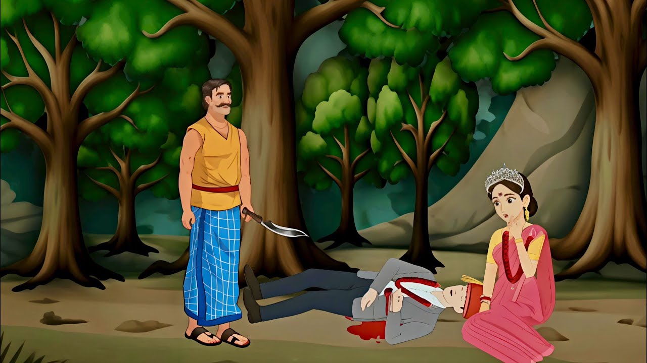 जंगल का डाकू | The robber of the forest. नैतिक कहानी। कार्टून एनिमेशन स्टोरी