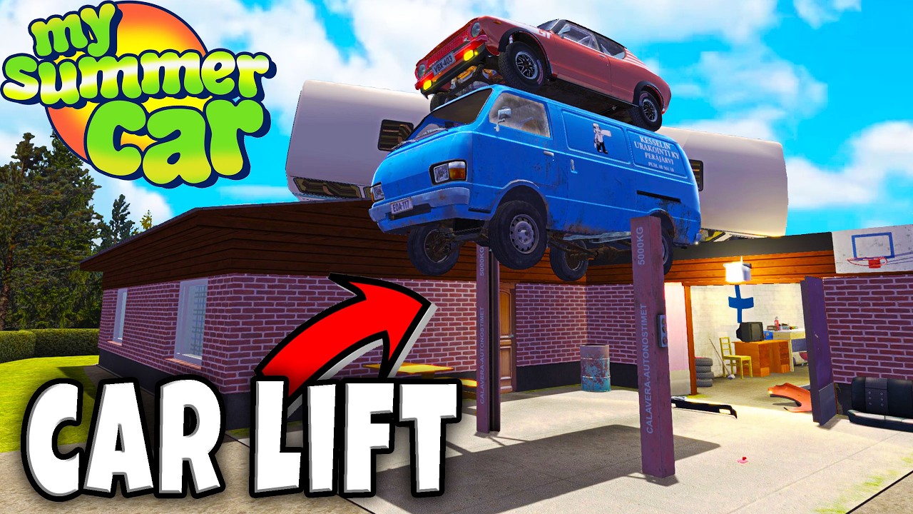 EXTREME TESTING OF THE NEW CAR LIFTER - My Summer Car