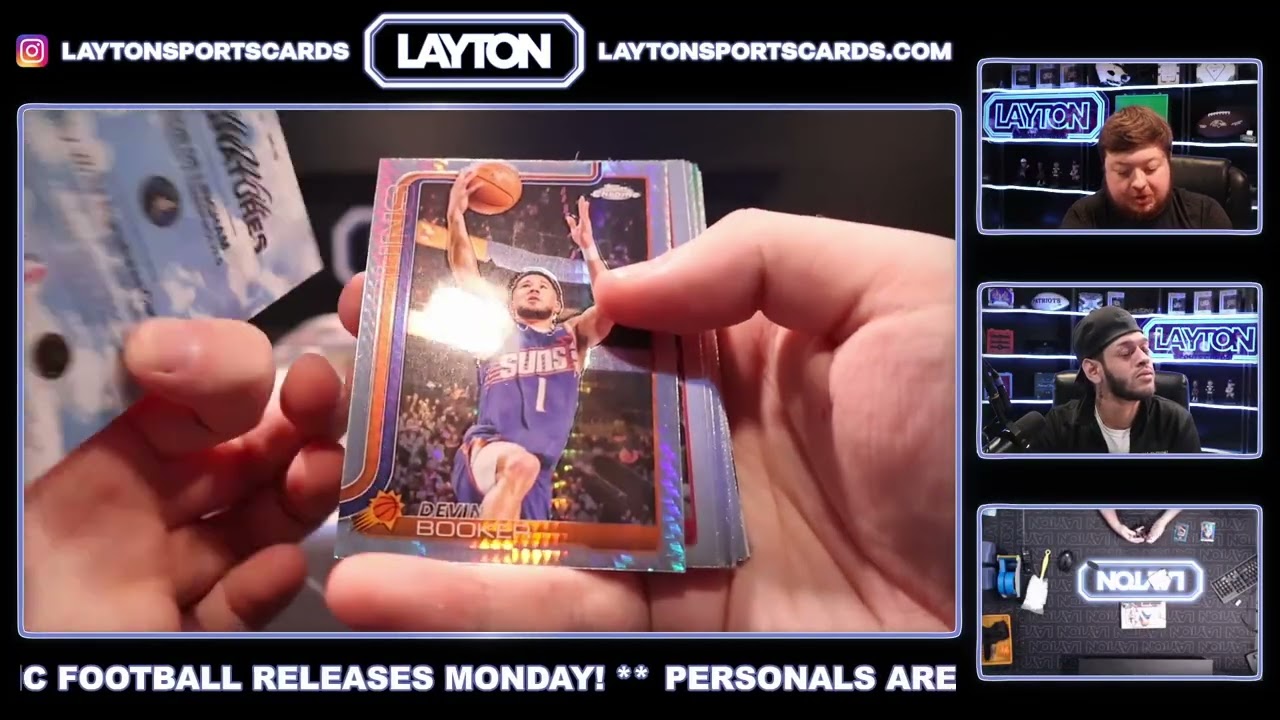 3 Boxes of 25/26 Chrome NBA Hobby for Jeffrey H