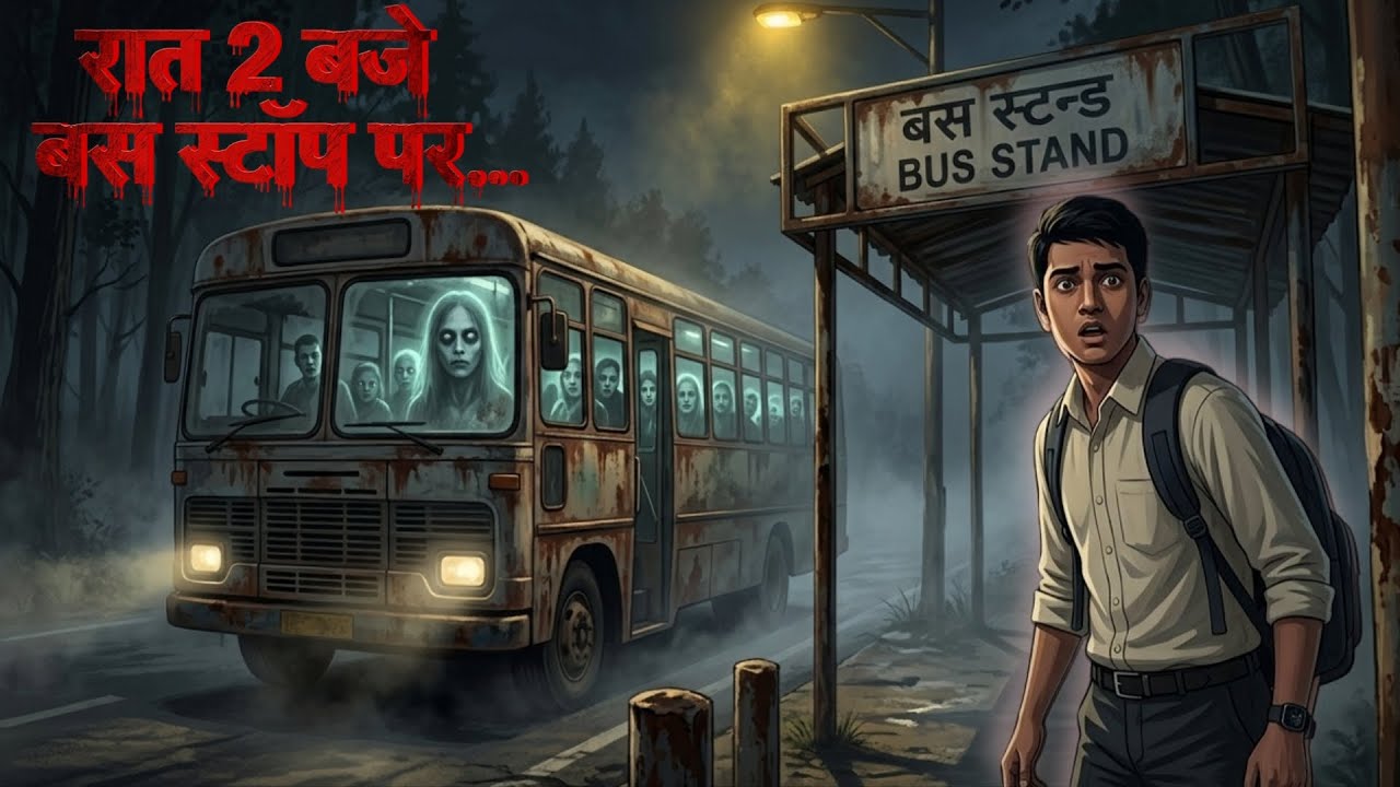 रात 2 बजे बस स्टॉप पर… एक बस आई लेकिन उसका ड्राइवर नहीं था | Horror Story