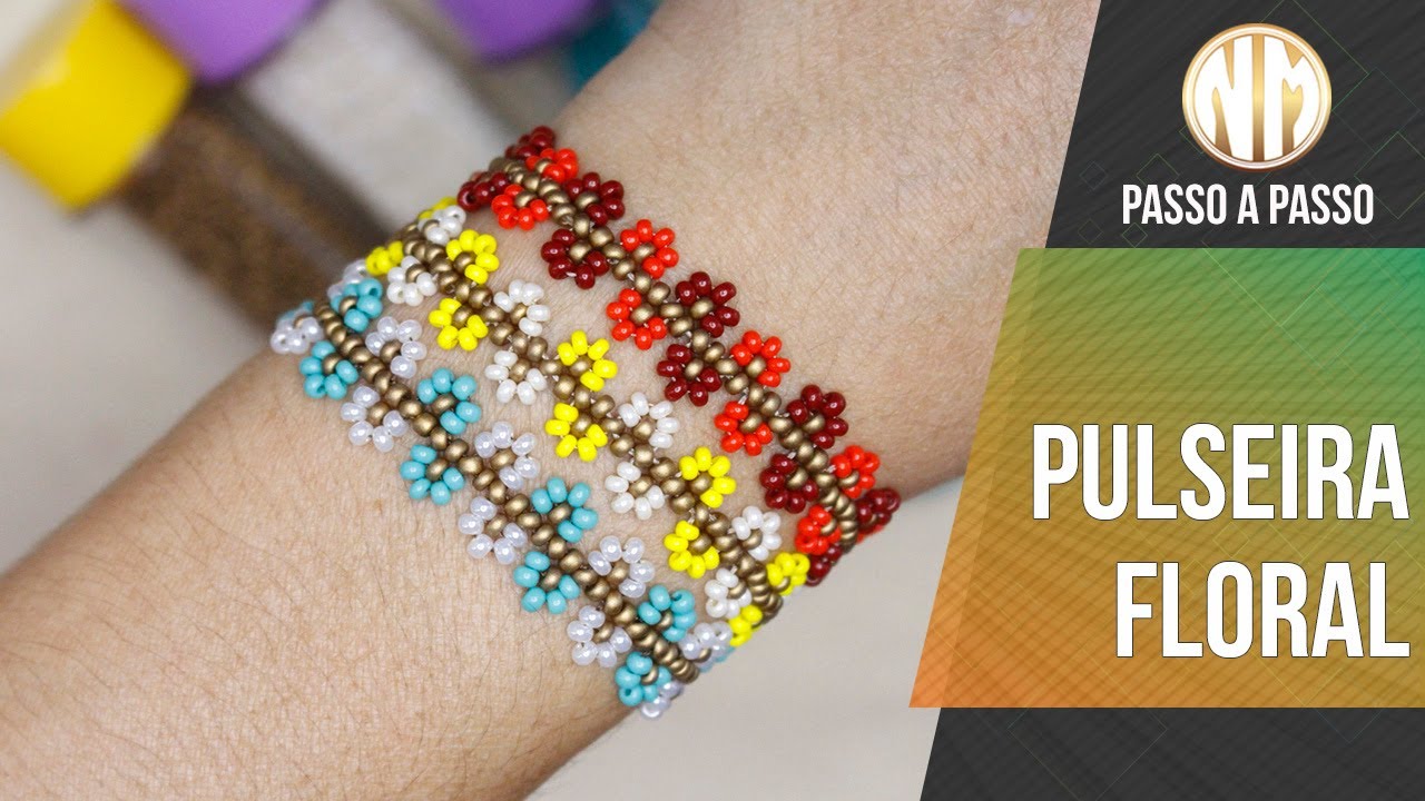 Pulseirinha Floral - passo a passo