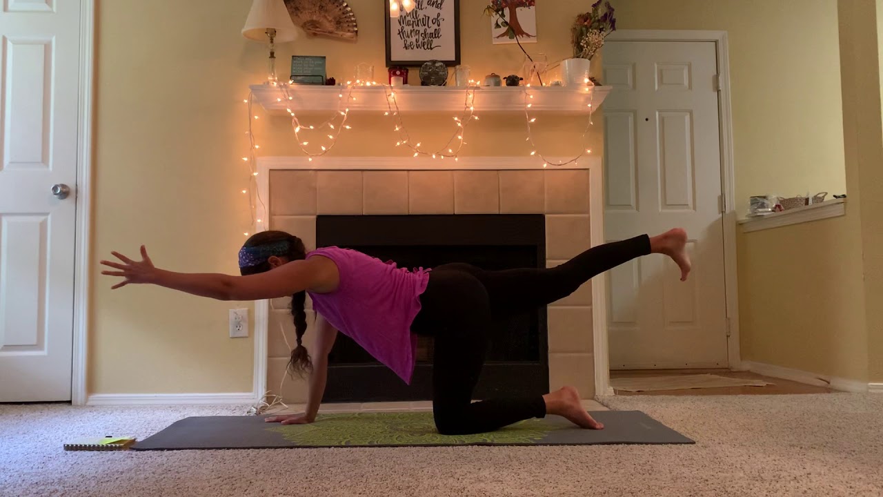 One hour yoga for presence and strength