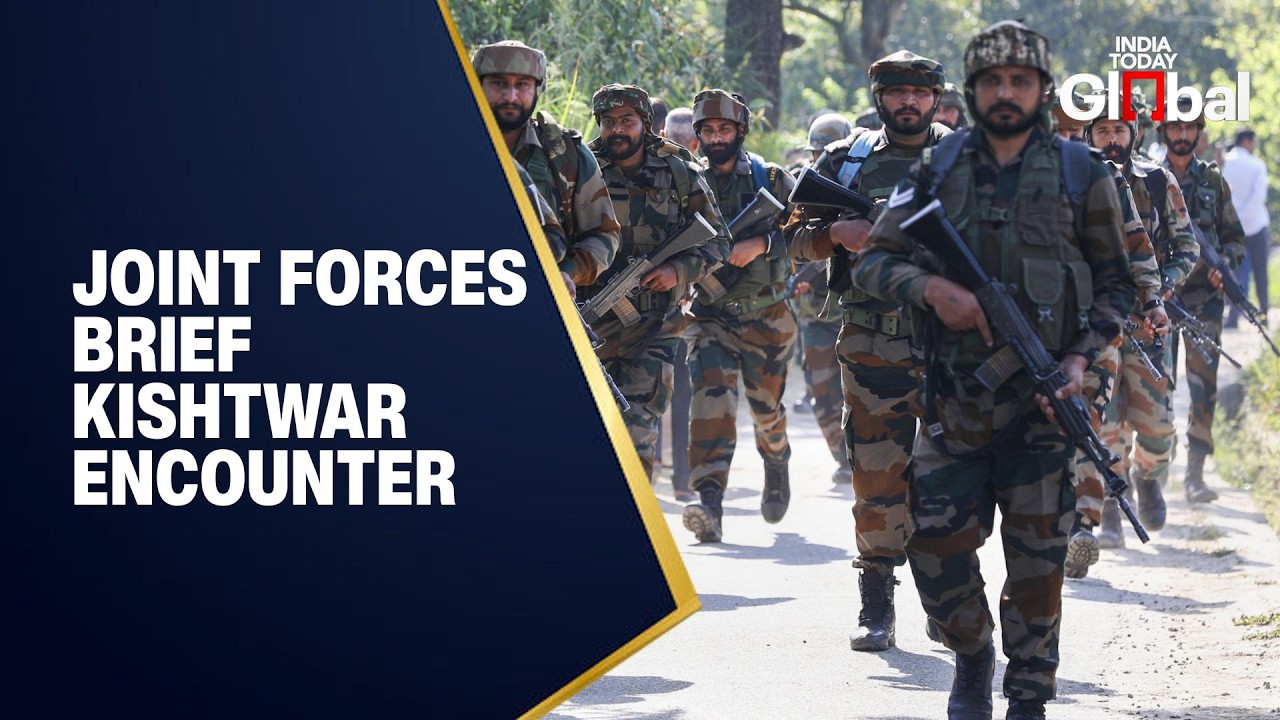LIVE: Joint Press Briefing, Army & J&K Police on Three Militants Killed in Op Trashi-I