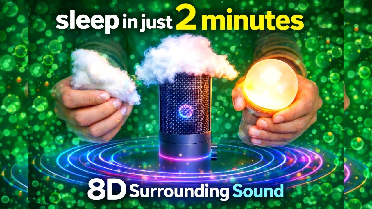 Close Your Eyes & Sleep in 2 Minutes | ASMR 8D Sound Therapy