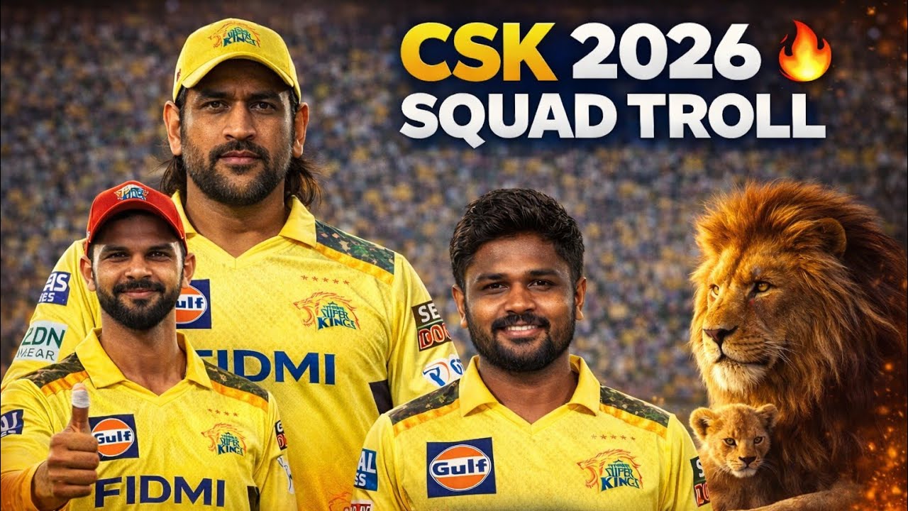 Csk squad 2026 troll | ipl 2026 | Chennai super kings| cricketzonetelugu 