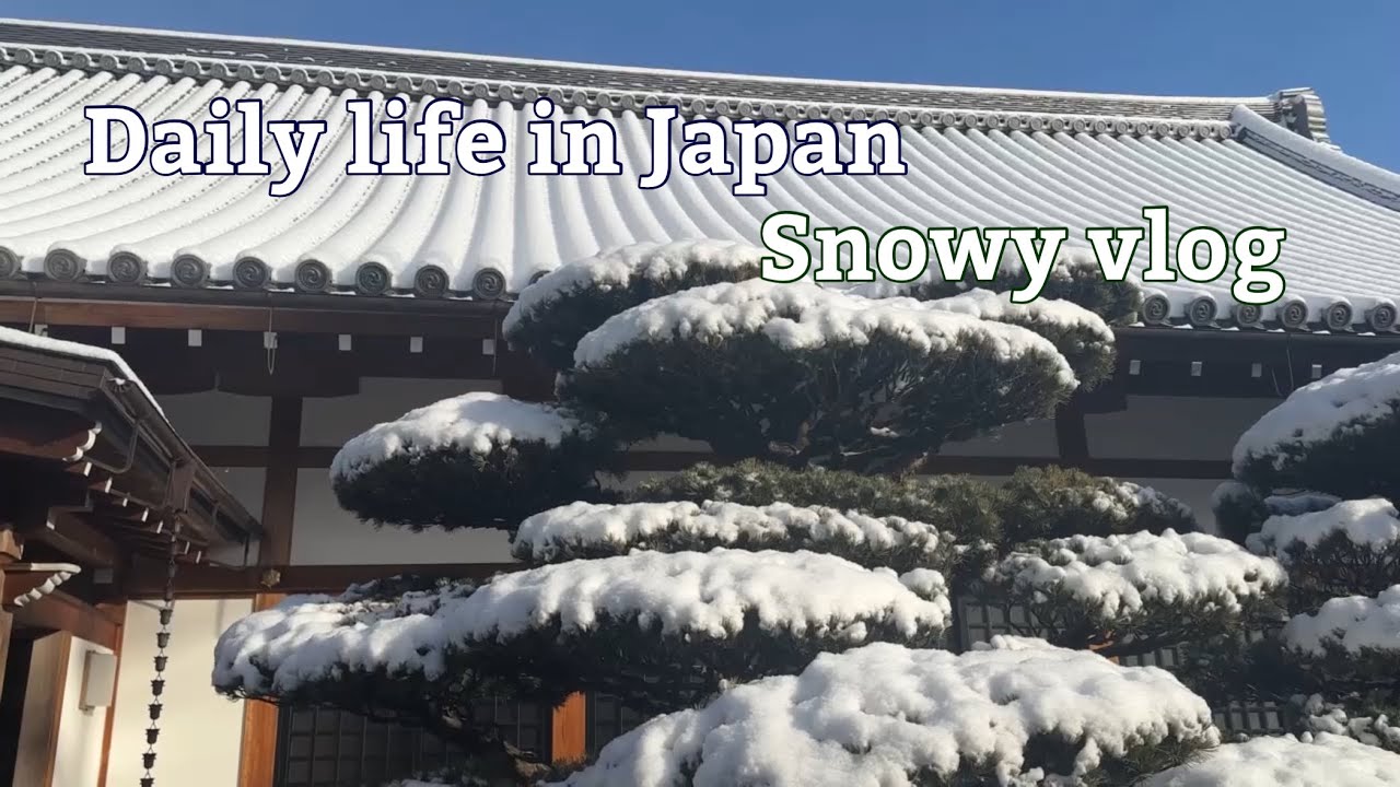 My life as a temple wife in Japan/It was a beautiful snowy day. 