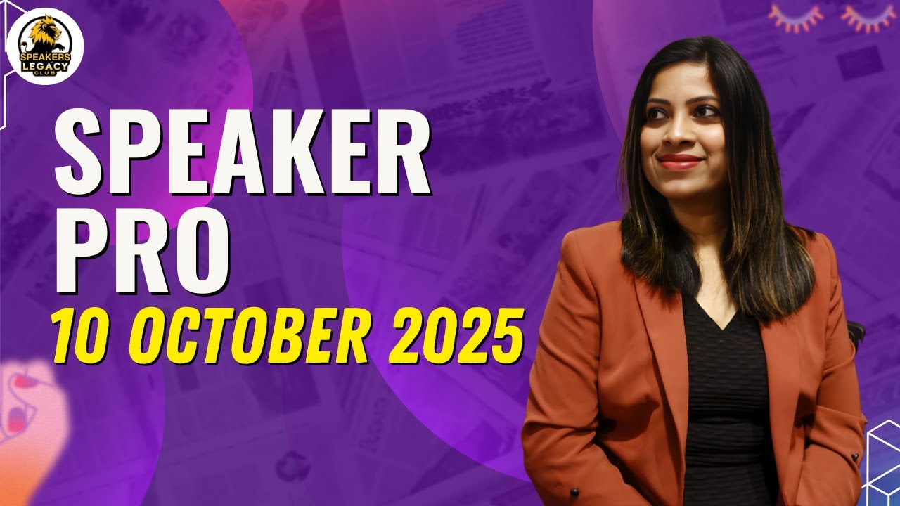 SPEAKER PRO SESSION 10 OCT