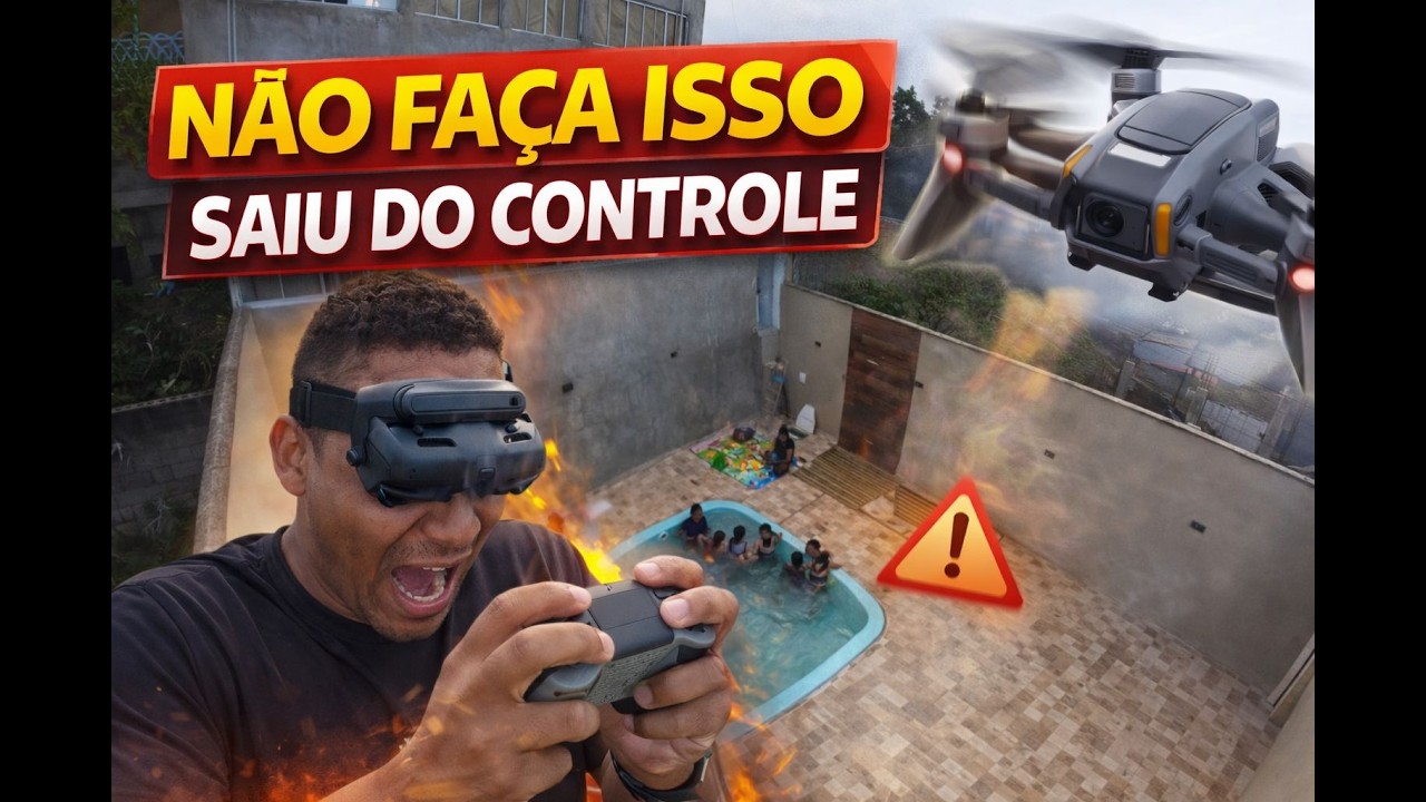 Primeiro vlog voando no drone FPV no Modo manual, deu ruim