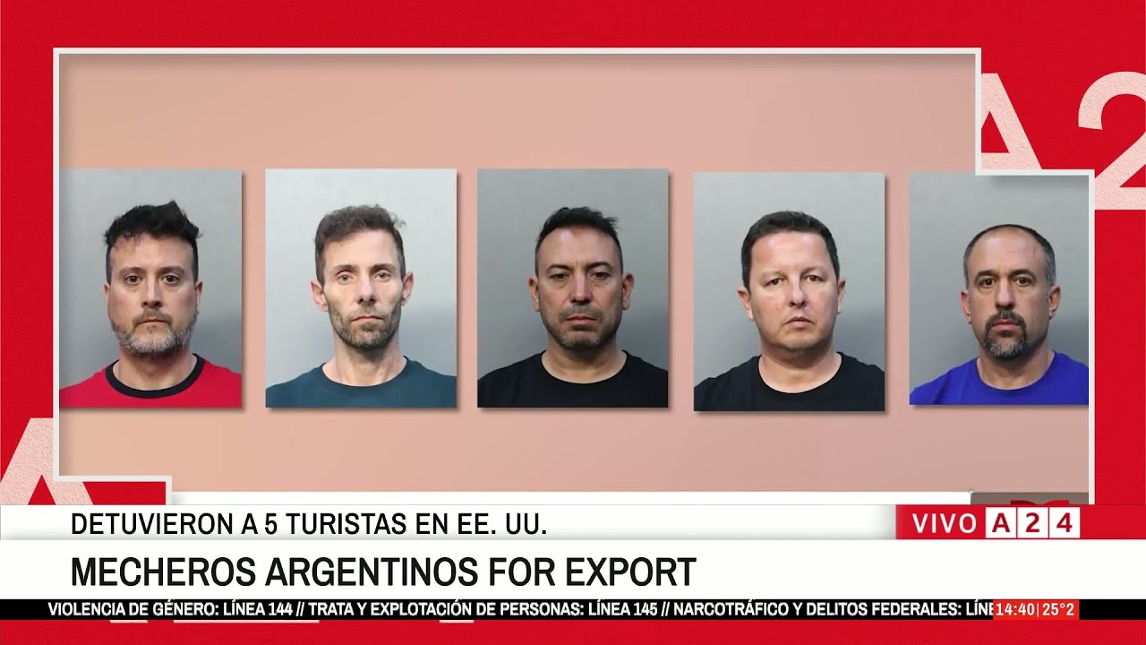 🚨 CINCO ARGENTINOS DETENIDOS EN MIAMI POR ROBO ORGANIZADO