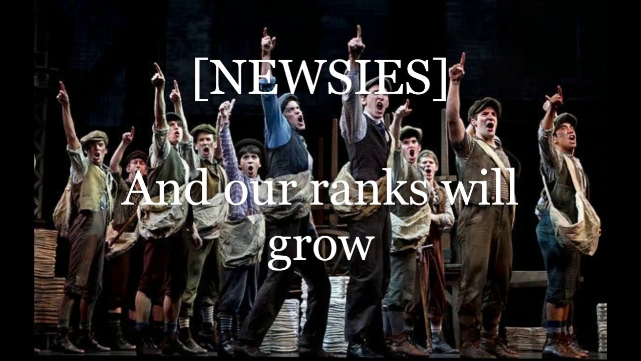 Disney's Newsies : The Broadway Musical - The World Will Know (Lyric Video)