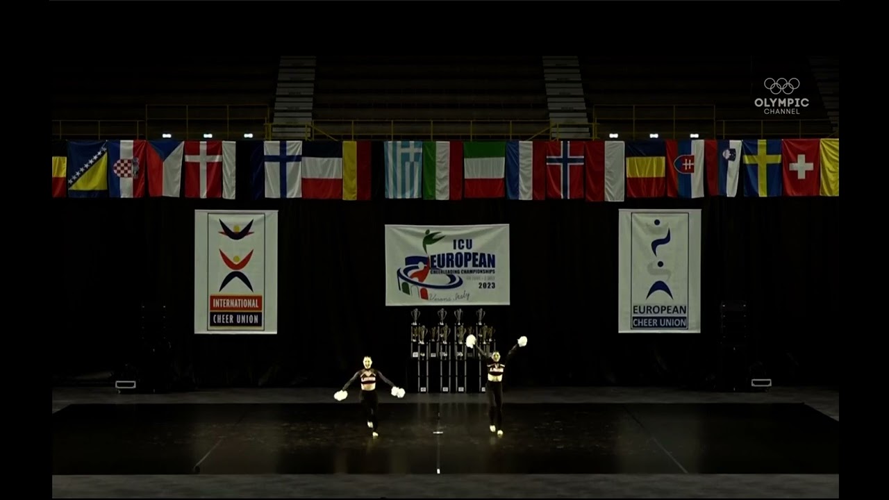 Ladies dance team | ECC 2023: Senior pom doubles (Katja Kovačič & Nuša Rus)