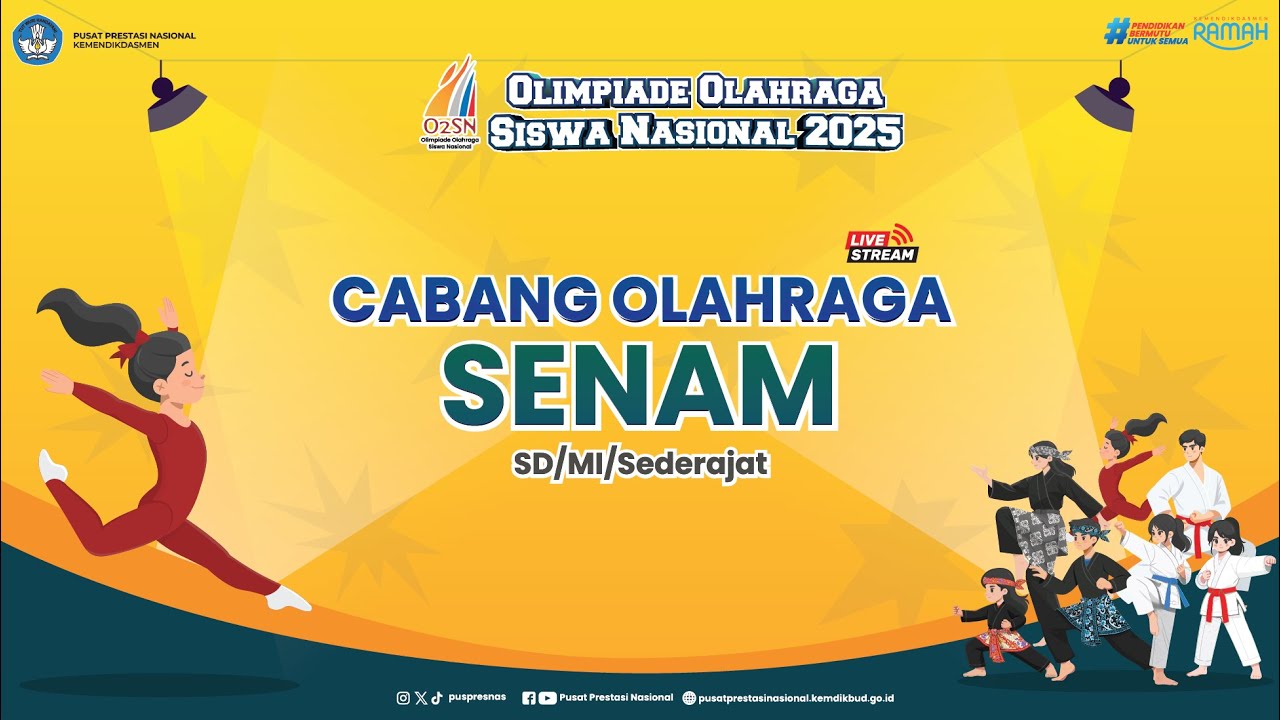 Cabang Olahraga Senam Putri O2SN SD/MI/Sederajat 2025 - 12 November 2025