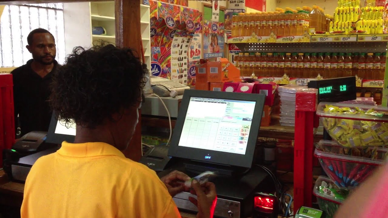 Access POS System in Lae, Papua New Guinea. Supermarket / Grocery POS System