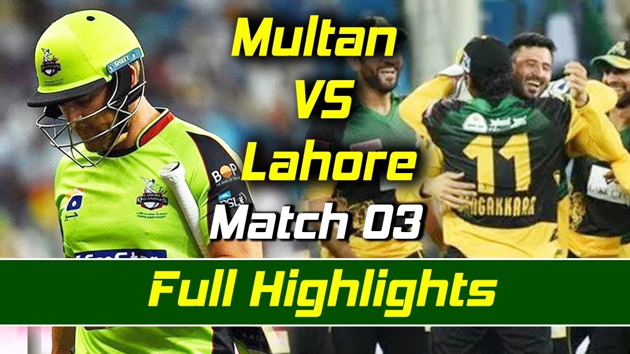 Multan Sultans vs Lahore Qalandars I Full Highlights | Match 3 | HBL PSL