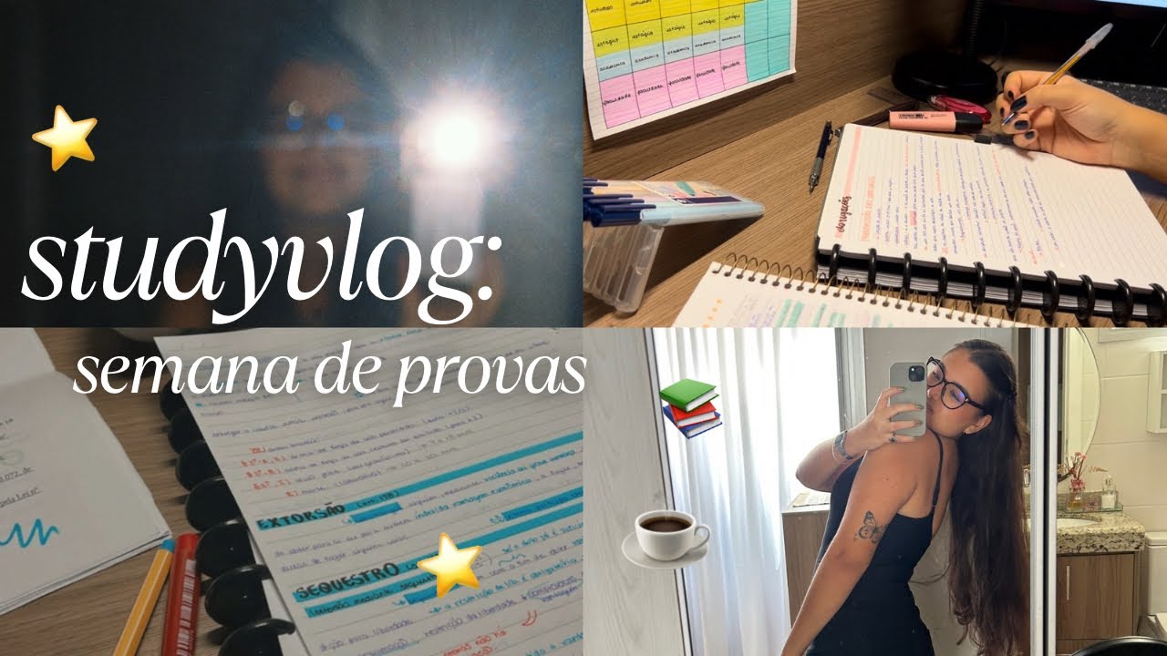 studyvlog: madrugada de estudos - semana de provas, faculdade de direito e autocobran&ccedil;a ☕️
