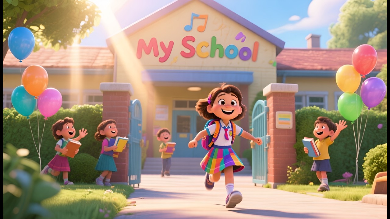 My School Song 🎒 | Happy School Day Rhyme for Kids