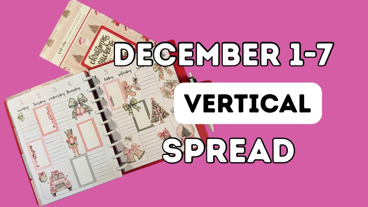 Plan With Me: December 1-7, 2025 Kellofaplan Vertical