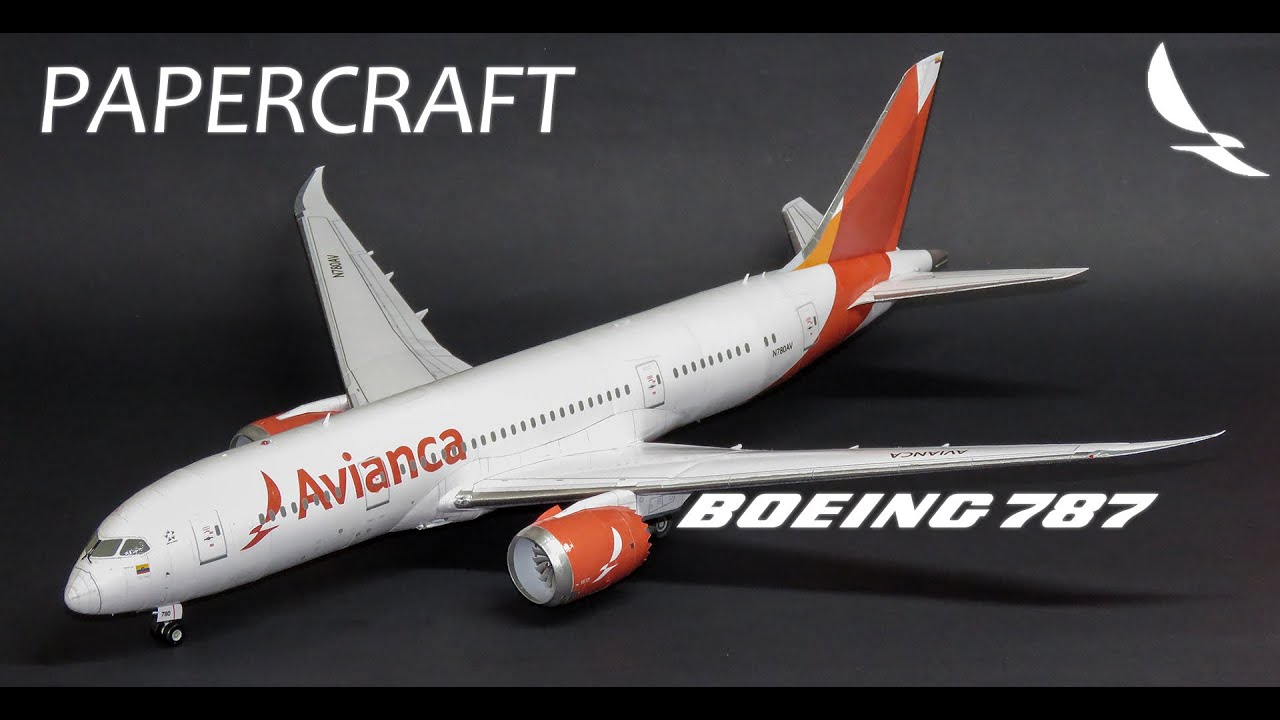 Avianca Boeing 787-8 PAPERCRAFT- PAPER MODEL