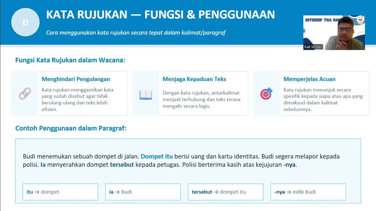 Materi fundamental TKA SMP B Indo Kebahasaan