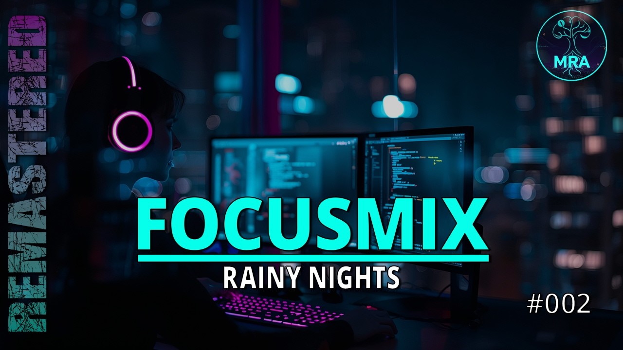 🎧 Melodic House for Late Night Coding & Focus - Late Night Coding in the Rain 🌧️ Dark Melodic House