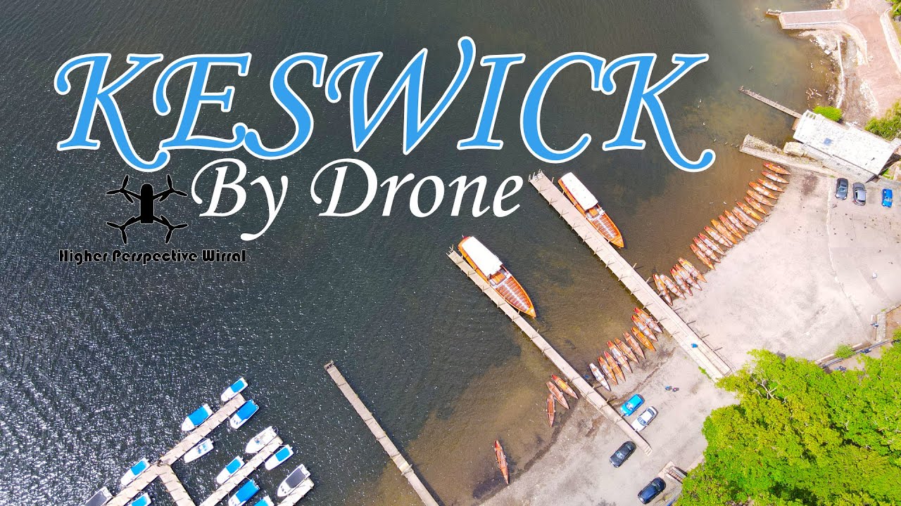 Keswick boat on Derwent Water, the Lake District by Drone [DJI Mavic Air 2] 4k [insta 360 sphere]