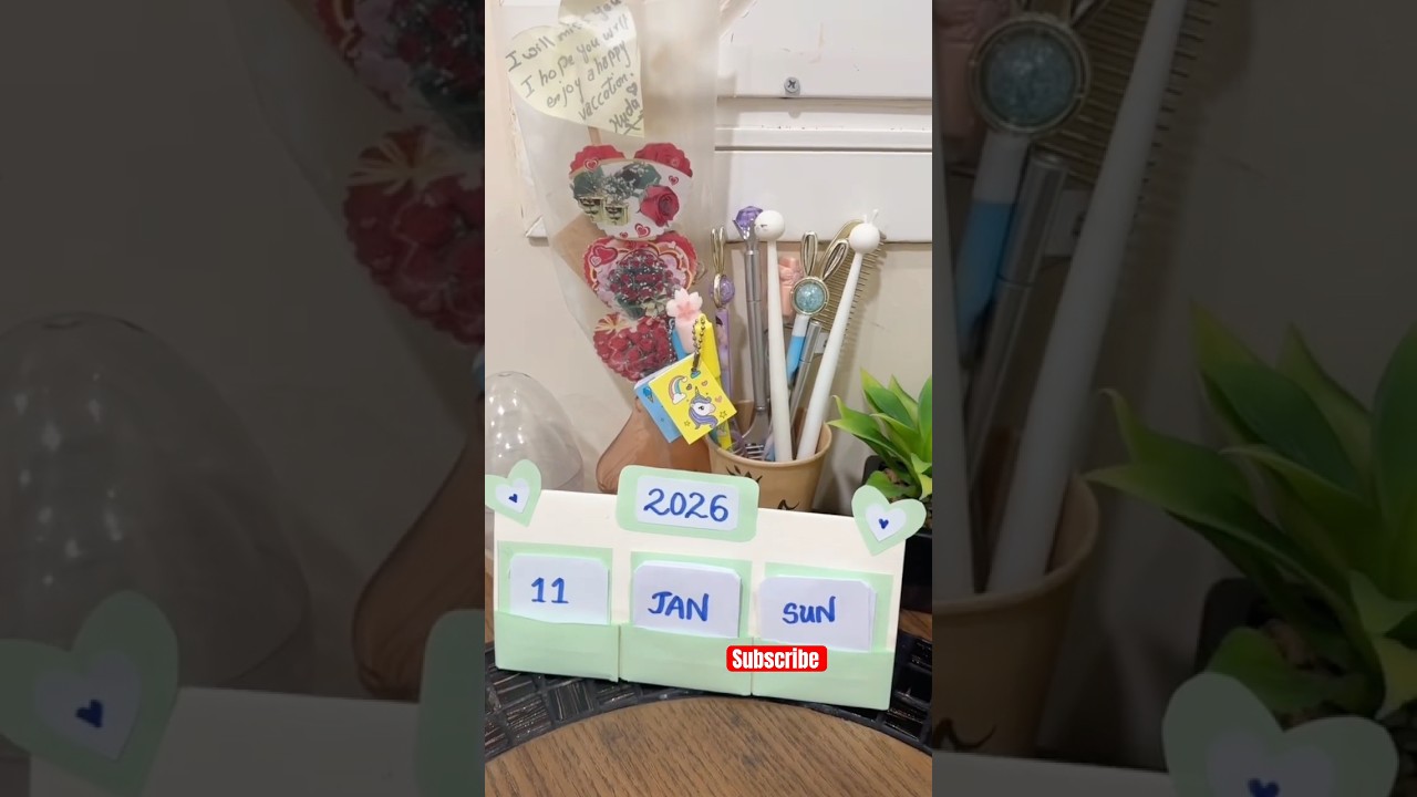 DIY charts calendar 2026 🫶 