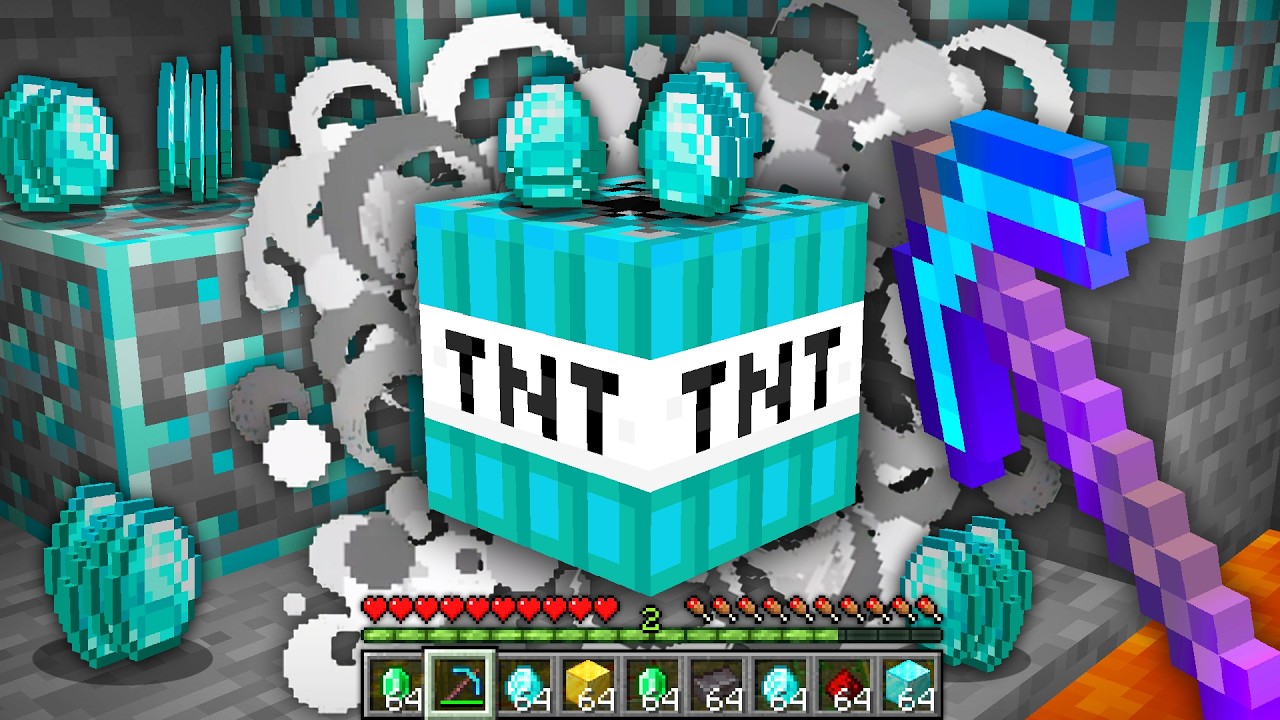 MINECRAFT PERO HAY ORES DE TNT 🧨 🌈