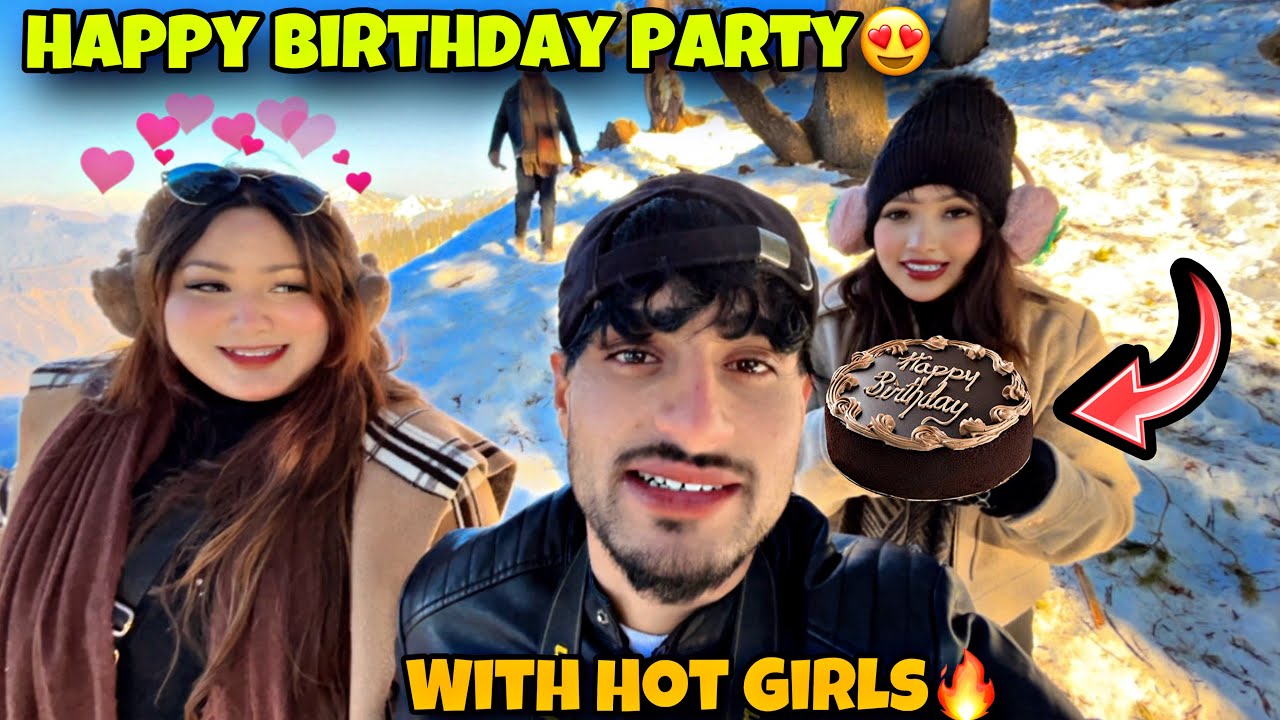 Birthday Celebration🎂🥳 With Hot Tourist Girls🔥 Mazaa agya😍                  |Ladakh preparation