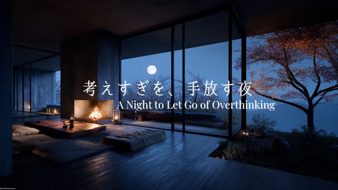 【BGM　1時間20】やわらぐ夜のはじまり｜春を待つ月夜の睡眠ピアノ・The Beginning of a Gentle Night