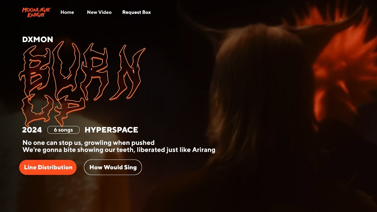 DXMON - Burn Up 🌙 Line Distribution