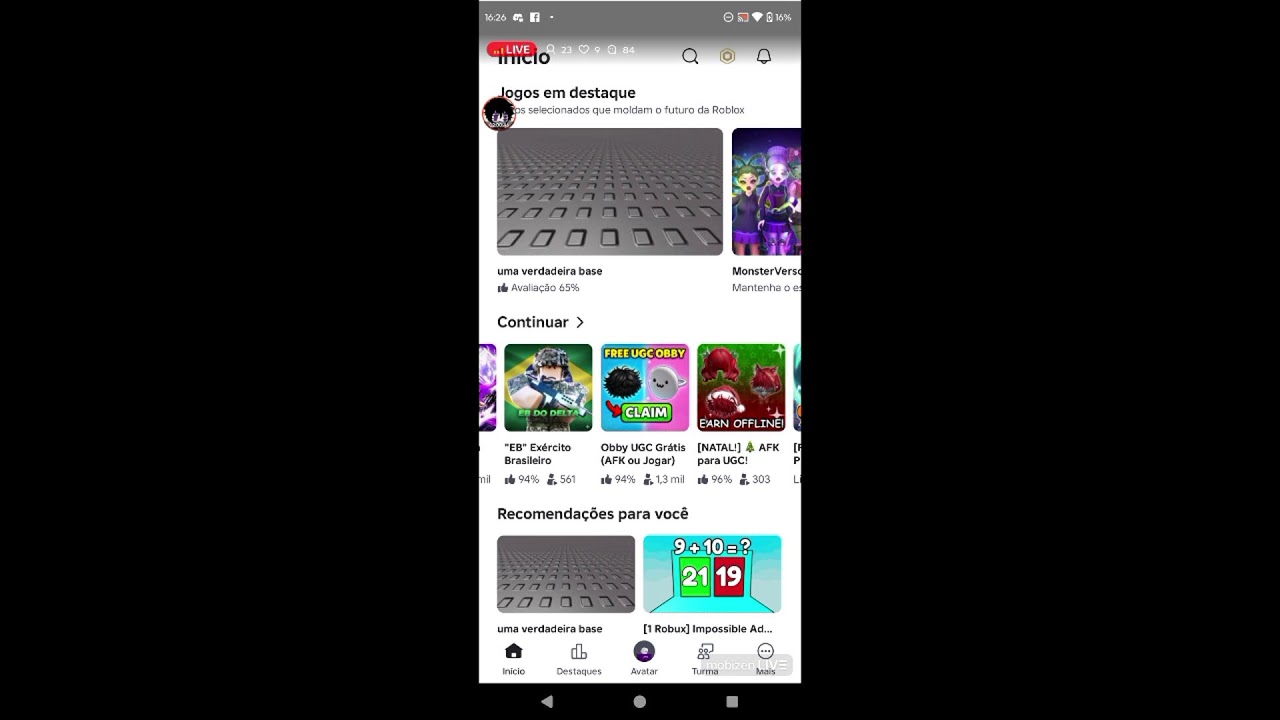 jogando Minecraft é roblox com inscritos