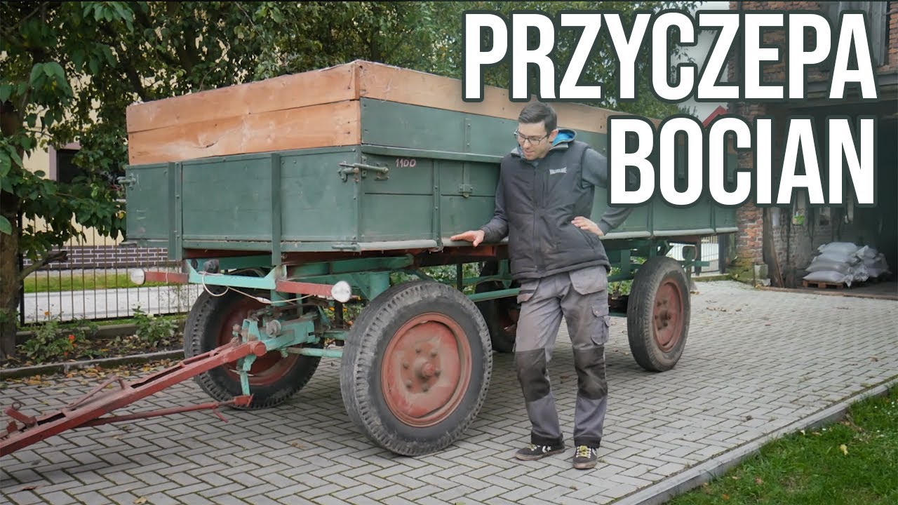 Przyczepa Bocian 🚜 | Niezwykły zabytek rolniczy z 1954r.| Ciągle w użyciu !