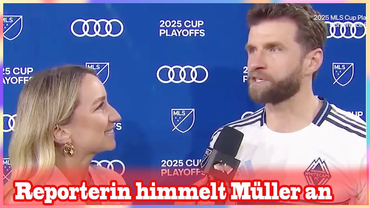 &bdquo;Mein Gott!&ldquo;:Reporterin himmelt M&uuml;ller an