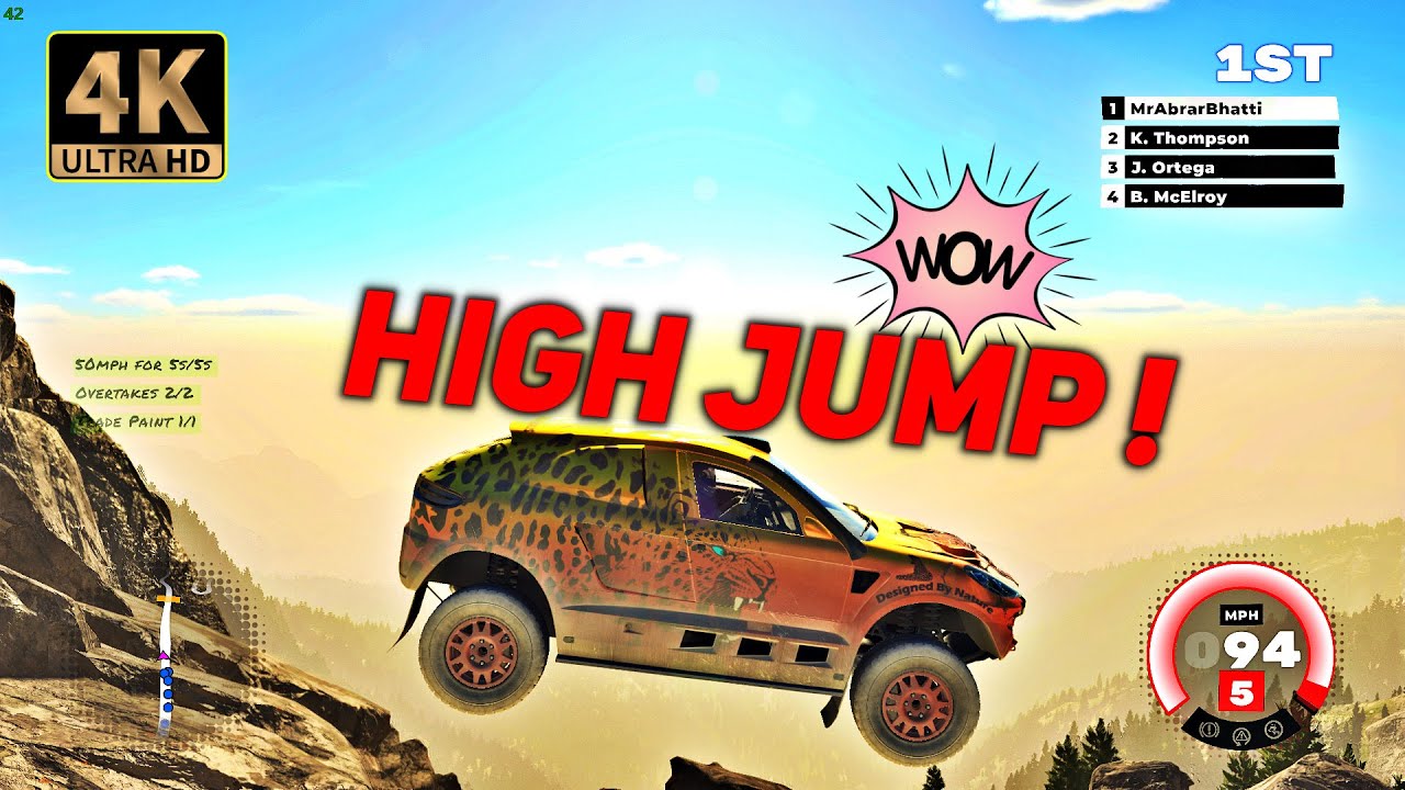 High Jump Dirt 5 Very Hard Stampede | Gameplay | 4k HDR | #dirt5 #gameplay #walkthrough