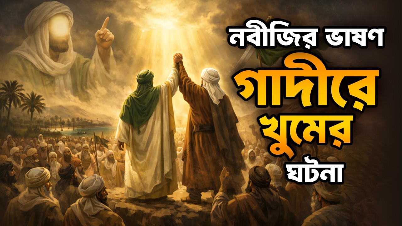 গাদীরে খুমের ঘটনা ও নবীজির ভাষণ | Story Of Ghadeer Khum In Bangla | গাদীরে খুমের ভাষণ