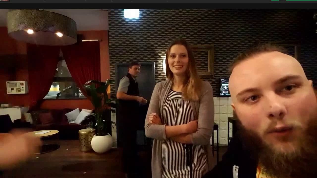 Anything4Views Tea or Alcohol video, giving Jxsten a kiss.