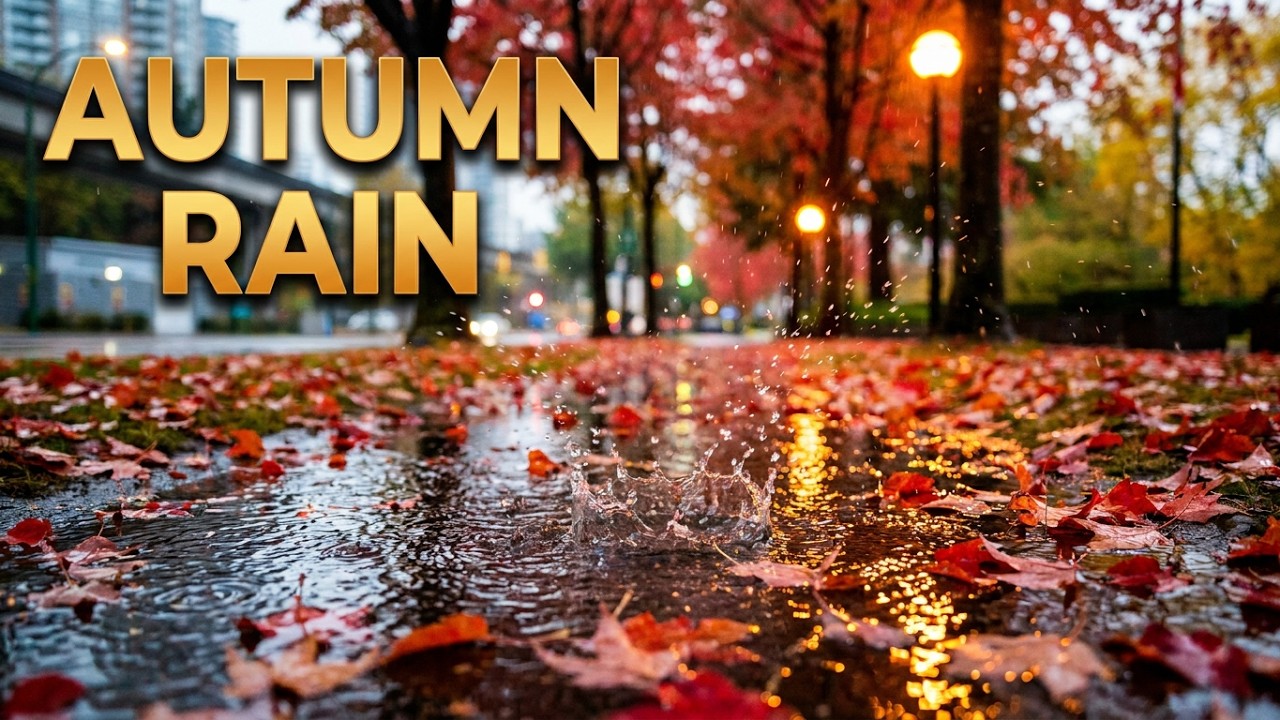 🌧️🌧️🌧️ Rain Walk Rain Sounds || City Walk City Sounds || Umbrella Rain Sounds