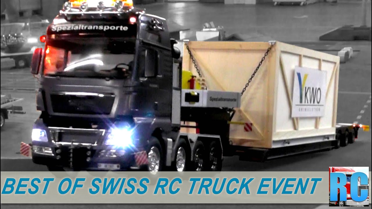 BEST OF SWISS RC TRUCK EVENT - DRIVE SHOW JONA 2015, SWITZERLAND - BIG EXCAVATOR, TRUCKS, TRACTORS