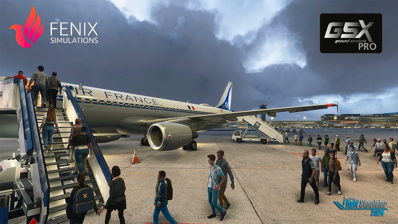 De Cold & Dark au Décollage - A320 Fenix  + GSX Pro sur MSFS 2024