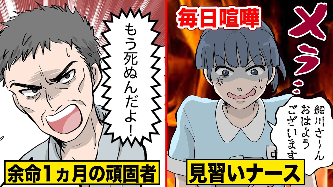 【実話】余命1ヶ月の頑固オヤジと見習いナース…毎日ケンカの果てに。