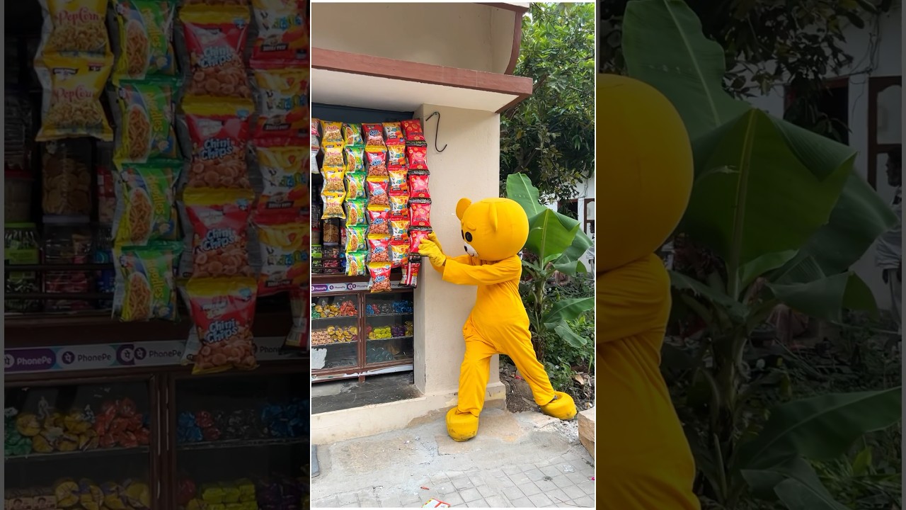 Chips 🤣Teddy prank &hellip;&hellip;&hellip;#funnyshorts #mrcrazy