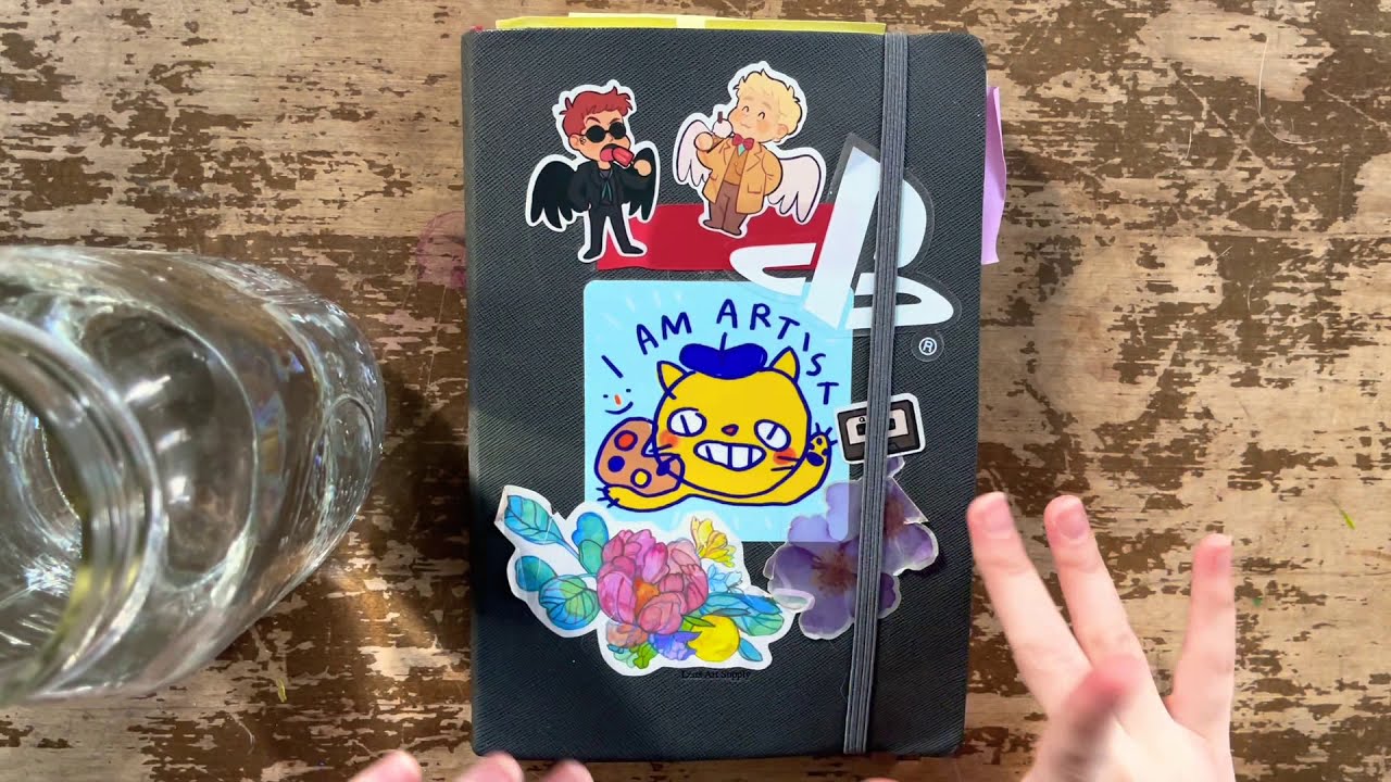 ASMR sketchbook tour