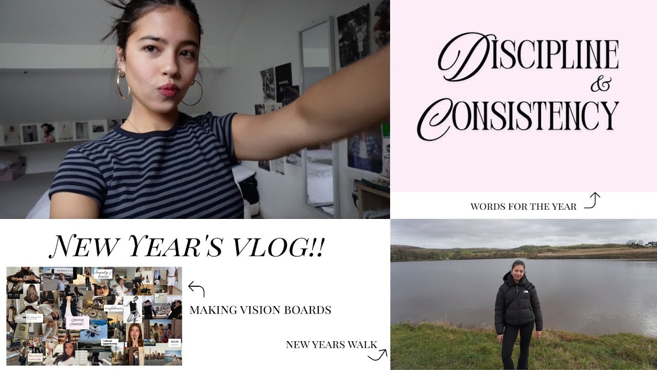 new years vloggg | vision boards, cooking, walking etc :)