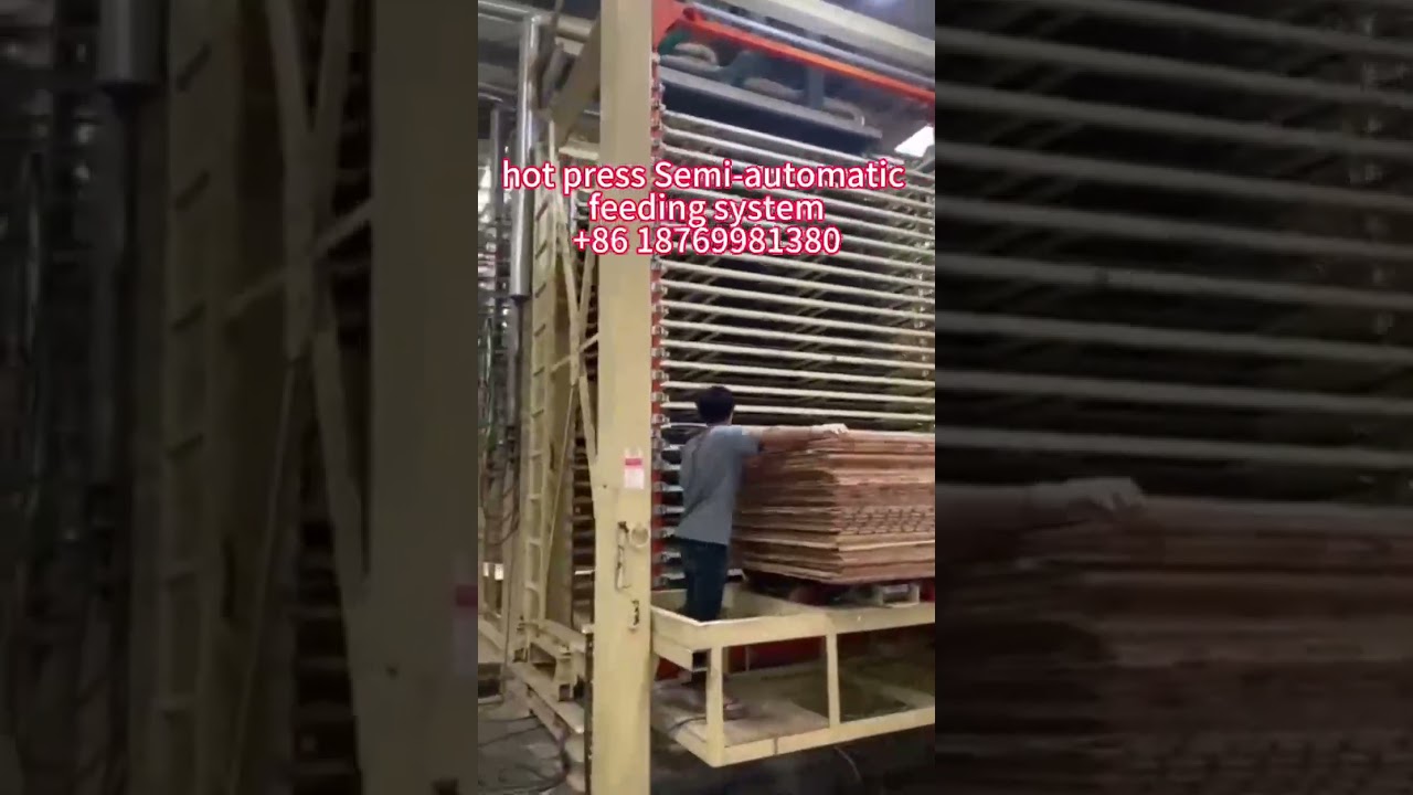 hot press with semi-automatic feeding in/out system work now.