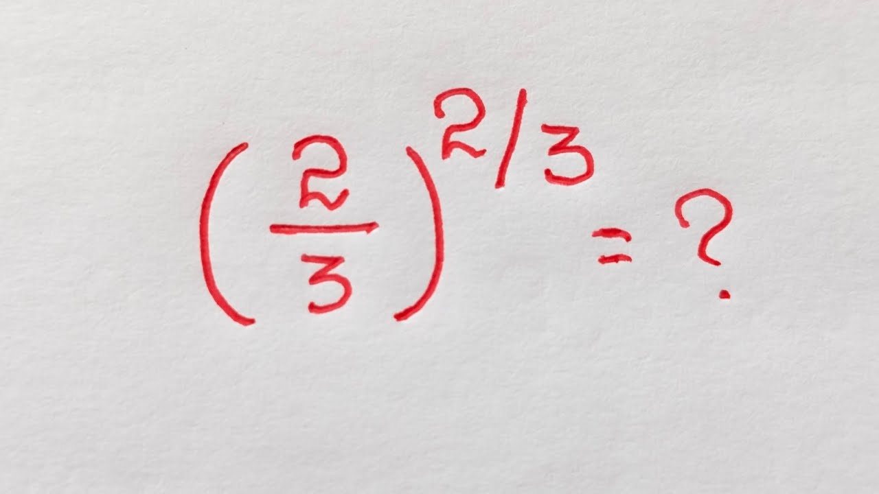 Fractional Exponents Made Easy?|Nice Algebra Math Simplification ❓