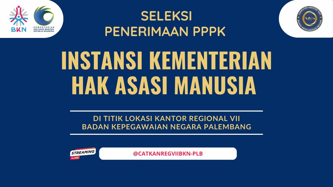 KANREG VII BKN |KAMIS, 12 FEBRUARI 2026 - SESI 1  |🔴LIVE SCORE SELEKSI PPPK INSTANSI KEMENTERIAN HAM