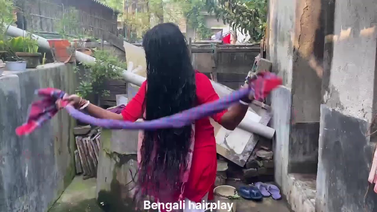 LongHair wash By Male || Seema longhair Washing ||