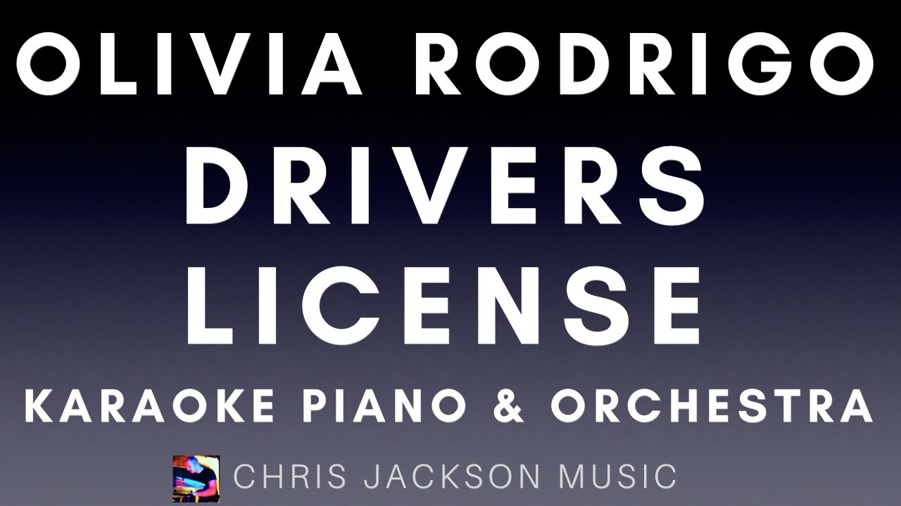 Olivia Rodrigo - drivers license | Karaoke Piano & Orchestra
